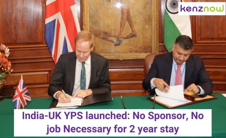 India-UK YPS launched: No Sponsor, No job Necessary for a 2-year stay